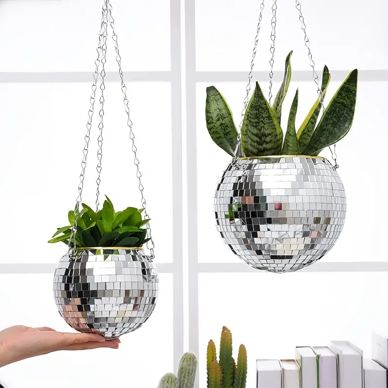 Groovy Disco Ball Planter