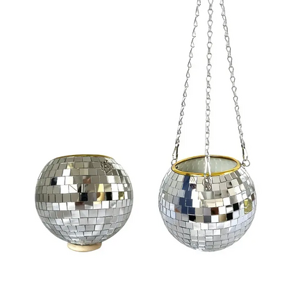 Groovy Disco Ball Planter