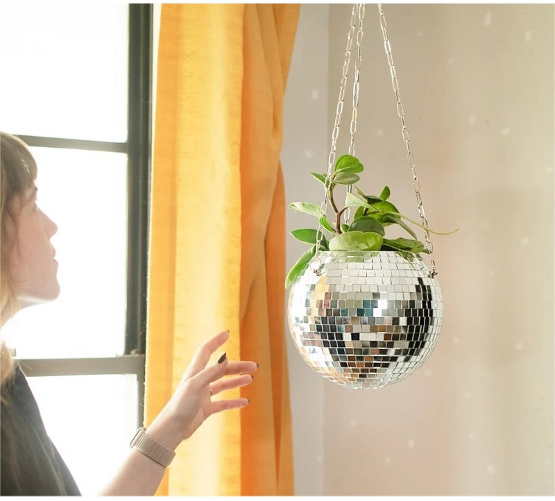 Groovy Disco Ball Planter