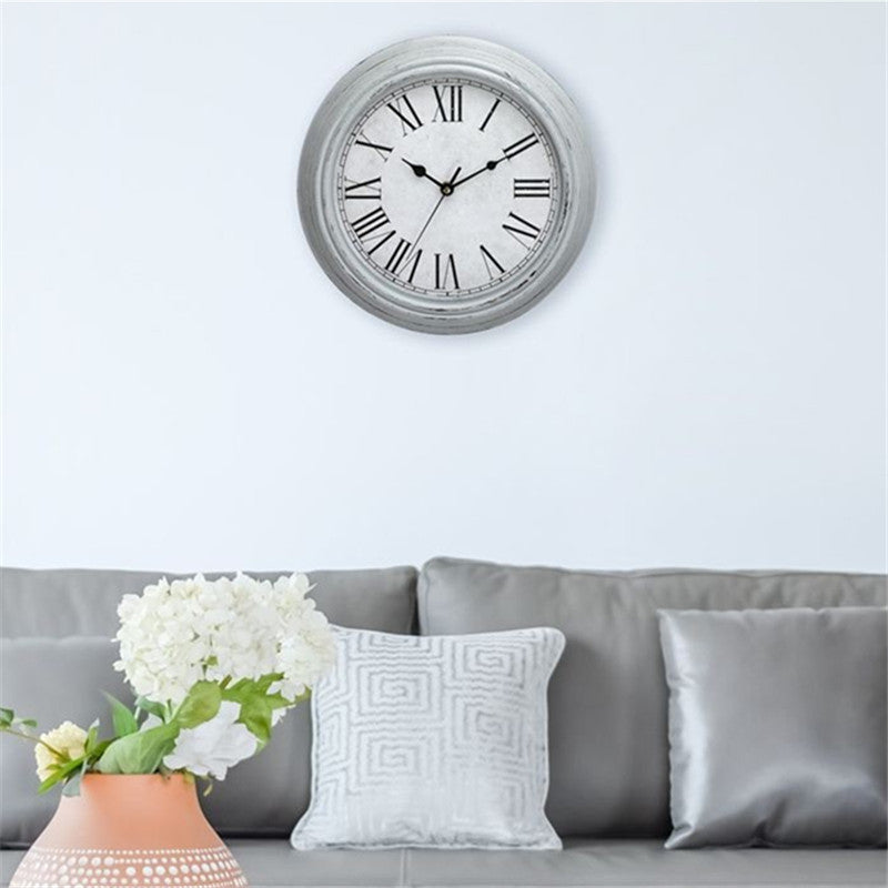 Reloj de pared vintage silencioso de 12 ''