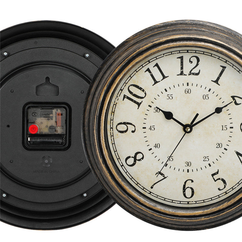 Reloj de pared vintage silencioso de 12 ''