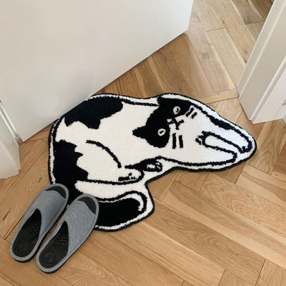 Cat Shaped Floor Mat