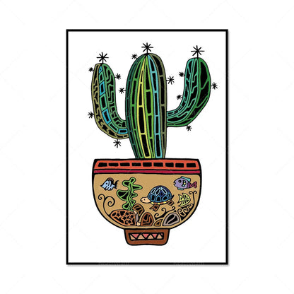 Boho Botanical Elegance Canvas Wall Art