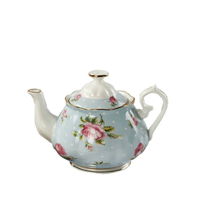 Vintage Ceramic Teapot with Floral Design