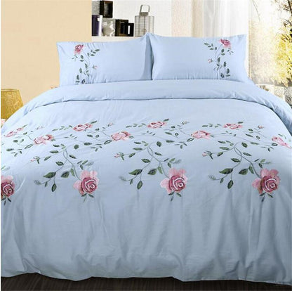 Ruzanna Flowers Embroidered Cotton Soft Bedding set