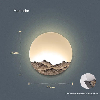 Mountain Moon Wall Light