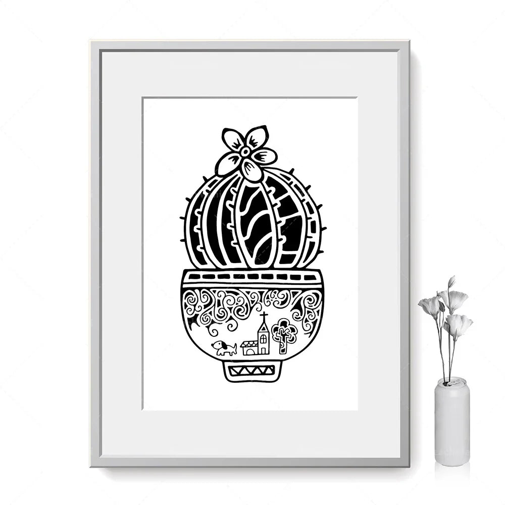 Boho Botanical Elegance Canvas Wall Art