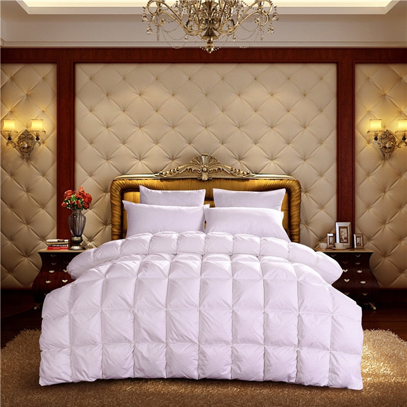 Shadiya Square Quilted Goose Down Cotton Filling Comforter