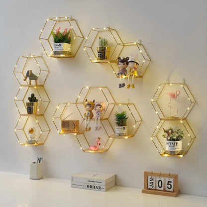 Hexagon Wall Shelves