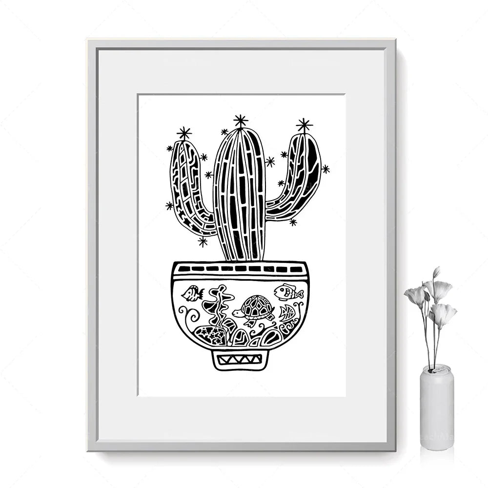 Boho Botanical Elegance Canvas Wall Art