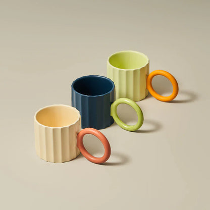 Nordic Corrugated Design Coffee Mug