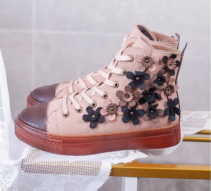 Floral Embroidered Ankle Boots