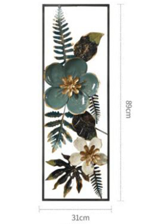 Floral Iron Wall Hanging Art