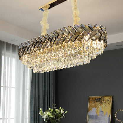 Ruby Three Tier Rounded Crystal Wrapped Chandelier