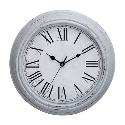 Horloge murale vintage silencieuse de 12 po