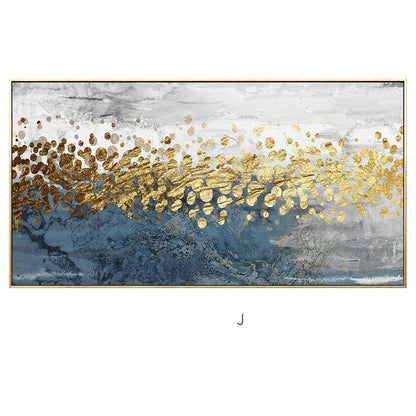 Golden Coins Tree Wall Canvas Art