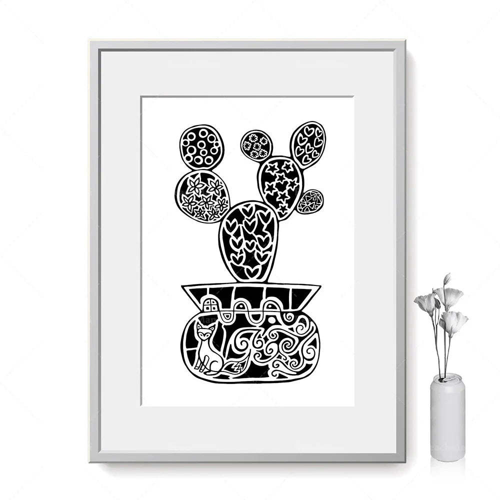 Boho Botanical Elegance Canvas Wall Art