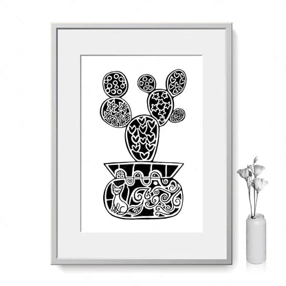 Boho Botanical Elegance Canvas Wall Art