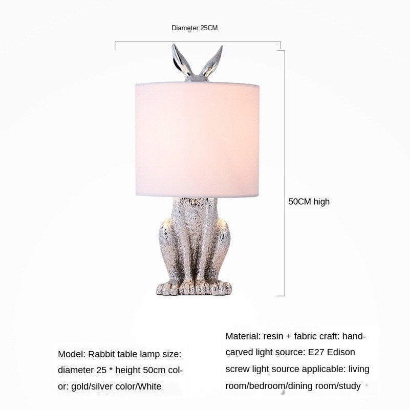 A Discreet Rabbit Table Lamp