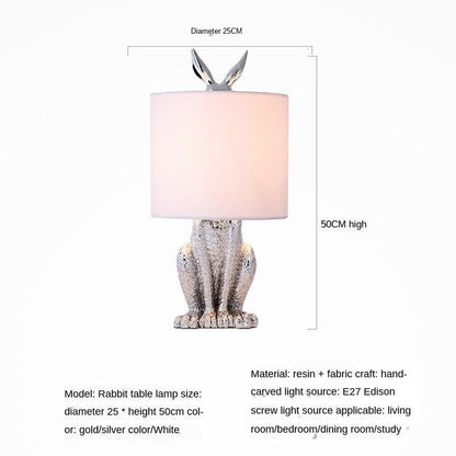 A Discreet Rabbit Table Lamp