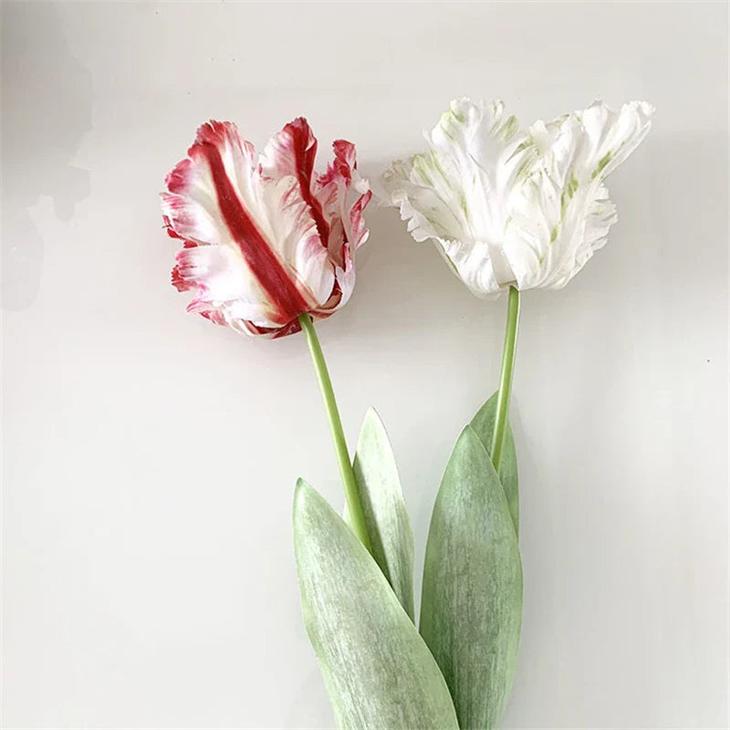 Fleur artificielle de branche de tulipe de perroquet