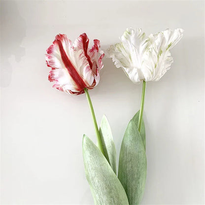 Fleur artificielle de branche de tulipe de perroquet