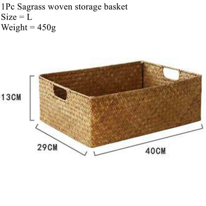 Natural Seagrass Woven Basket