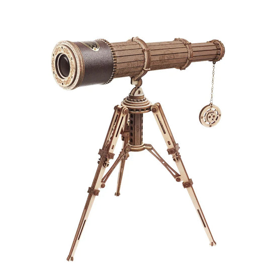 DIY Vintage Wooden Telescope Puzzle