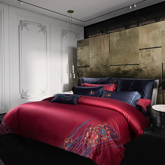 Clennet Regal Embroidery Luxury Egyptian Cotton Bedding Set