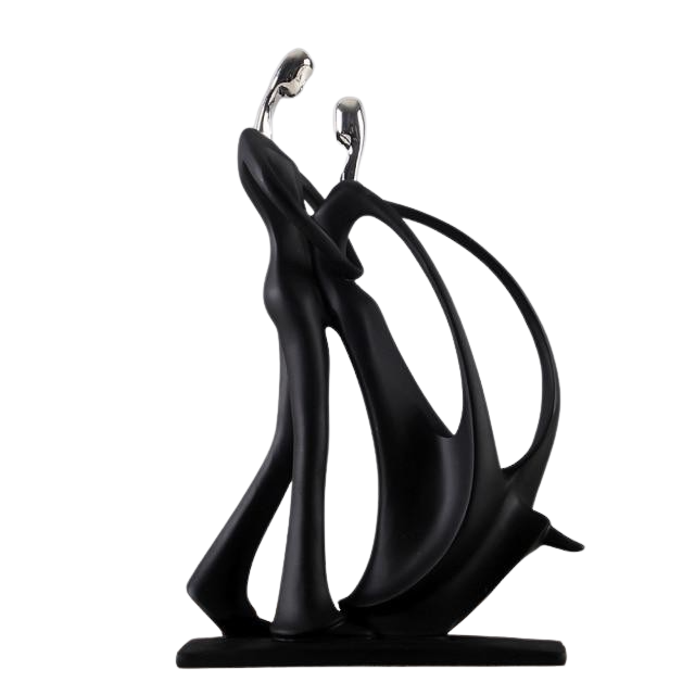Elevated Dancing Couple Sculpture