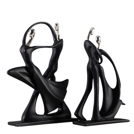 Elevated Dancing Couple Sculpture