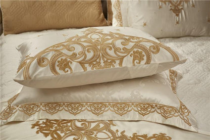 Rovenia Luxury Satin Cotton Bedding Set