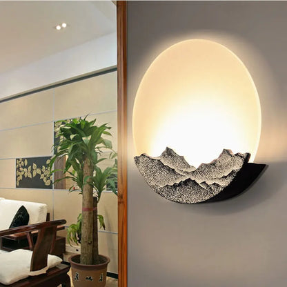 Mountain Moon Wall Light