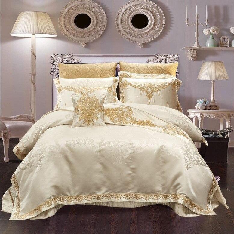 Rovenia Luxury Satin Cotton Bedding Set