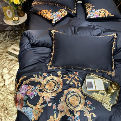 Leroux Egyptian Cotton Premium Embroidery Bedding Set