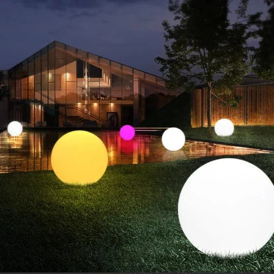 Boule lumineuse LED d'extérieur