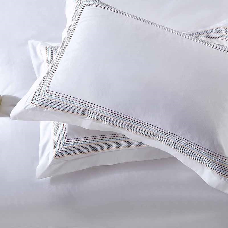 Abyad Rainbow Stitch Luxury Premium Hotel Cotton Bedding Set