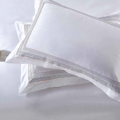 Abyad Rainbow Stitch Luxury Premium Hotel Cotton Bedding Set
