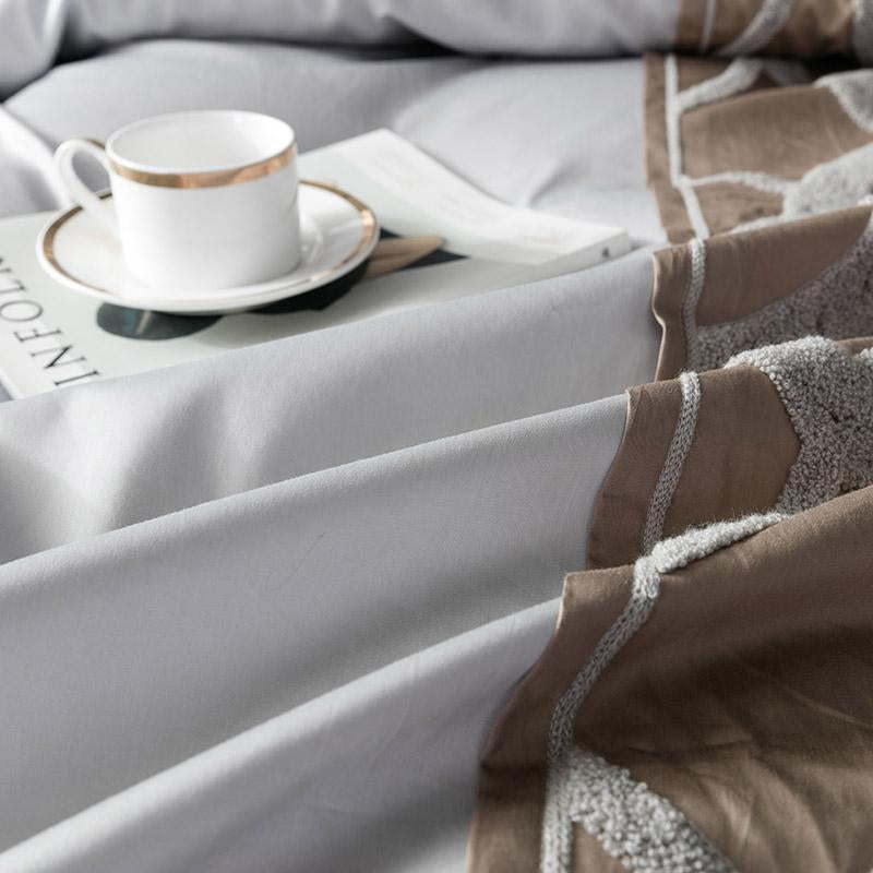 Tesoro Luxury Embroidered Egyptian Cotton Bedding Set