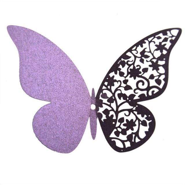 Half Hollow 3D Butterfly Wall Sticker Stickers