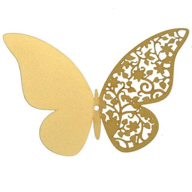 Half Hollow 3D Butterfly Wall Sticker Stickers