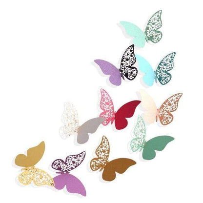 Half Hollow 3D Butterfly Wall Sticker Stickers