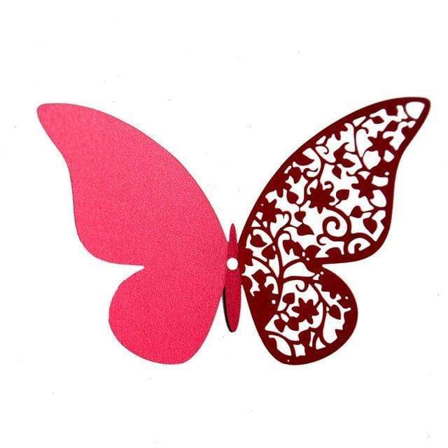 Half Hollow 3D Butterfly Wall Sticker Stickers