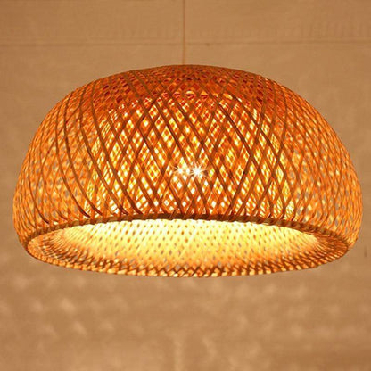 Hand Knitted Bamboo Weaving Chandelier