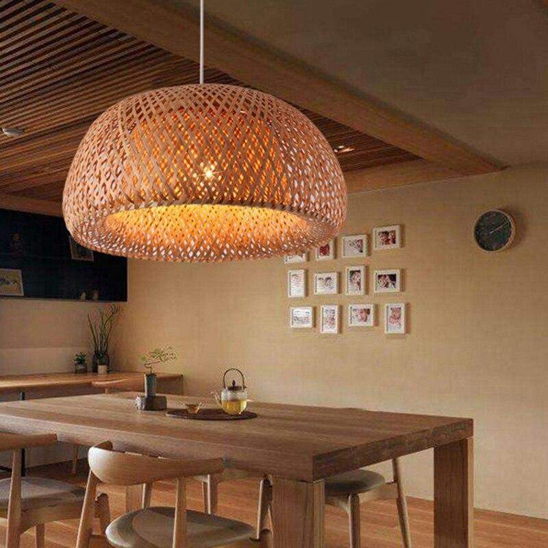 Hand Knitted Bamboo Weaving Chandelier