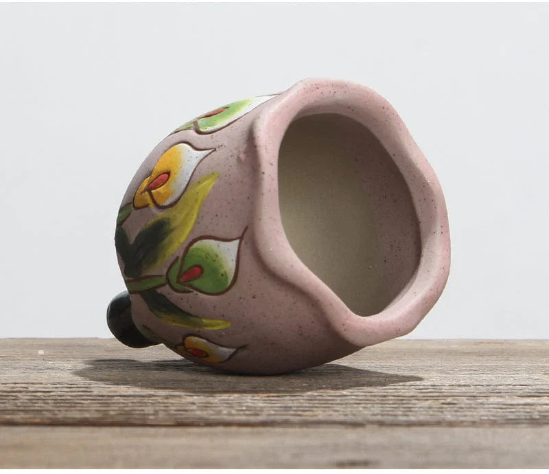 Hand Painted Tulips Flower Pot