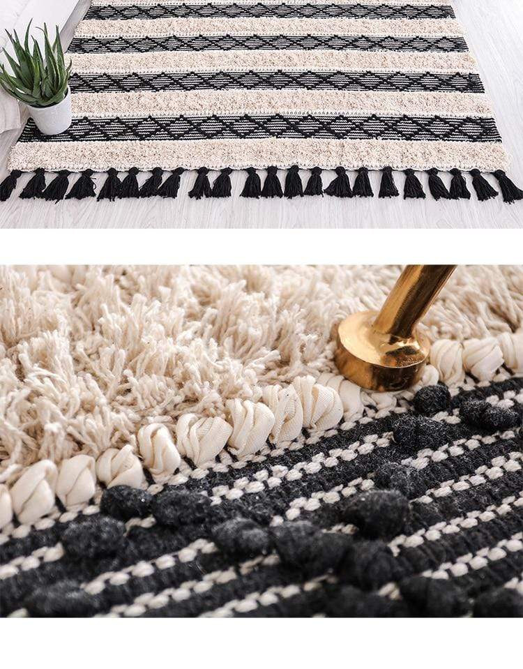 Hand Woven Cotton Carpets Rugs