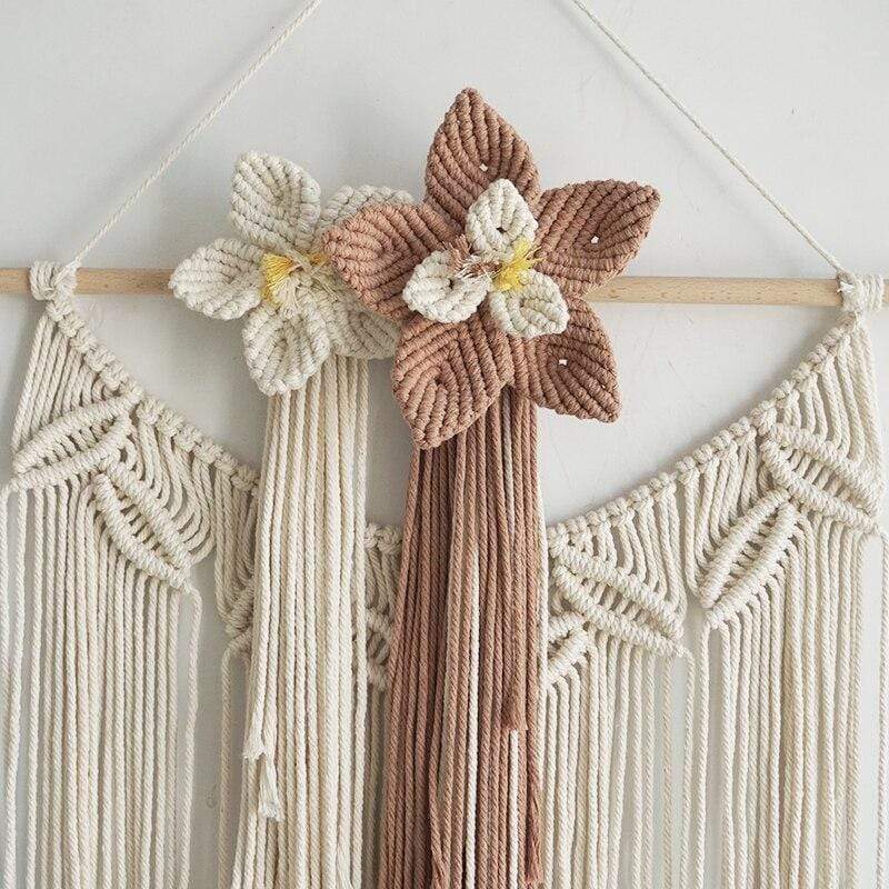 Hand Woven Lotus Flower Macrame