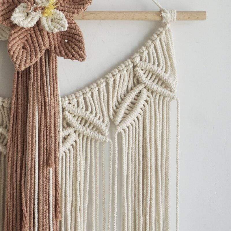 Hand Woven Lotus Flower Macrame