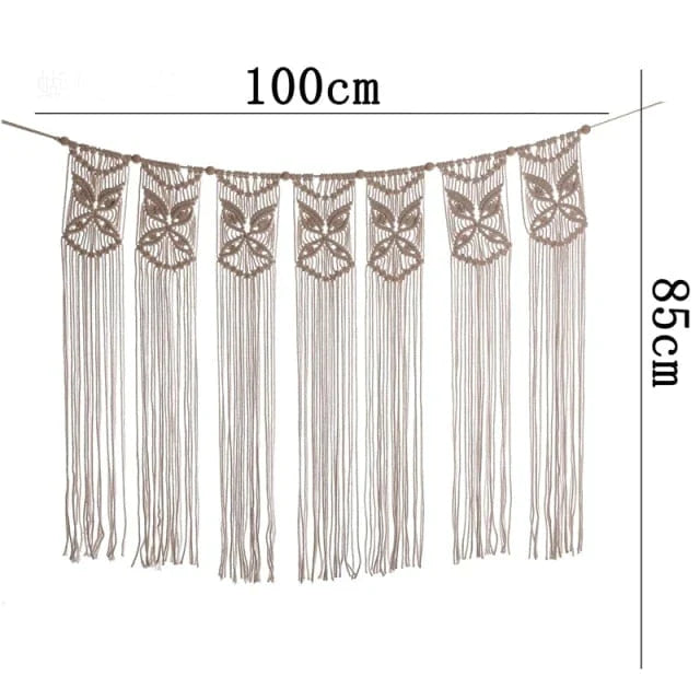 Hand Woven Macrame Hanging Door Curtain